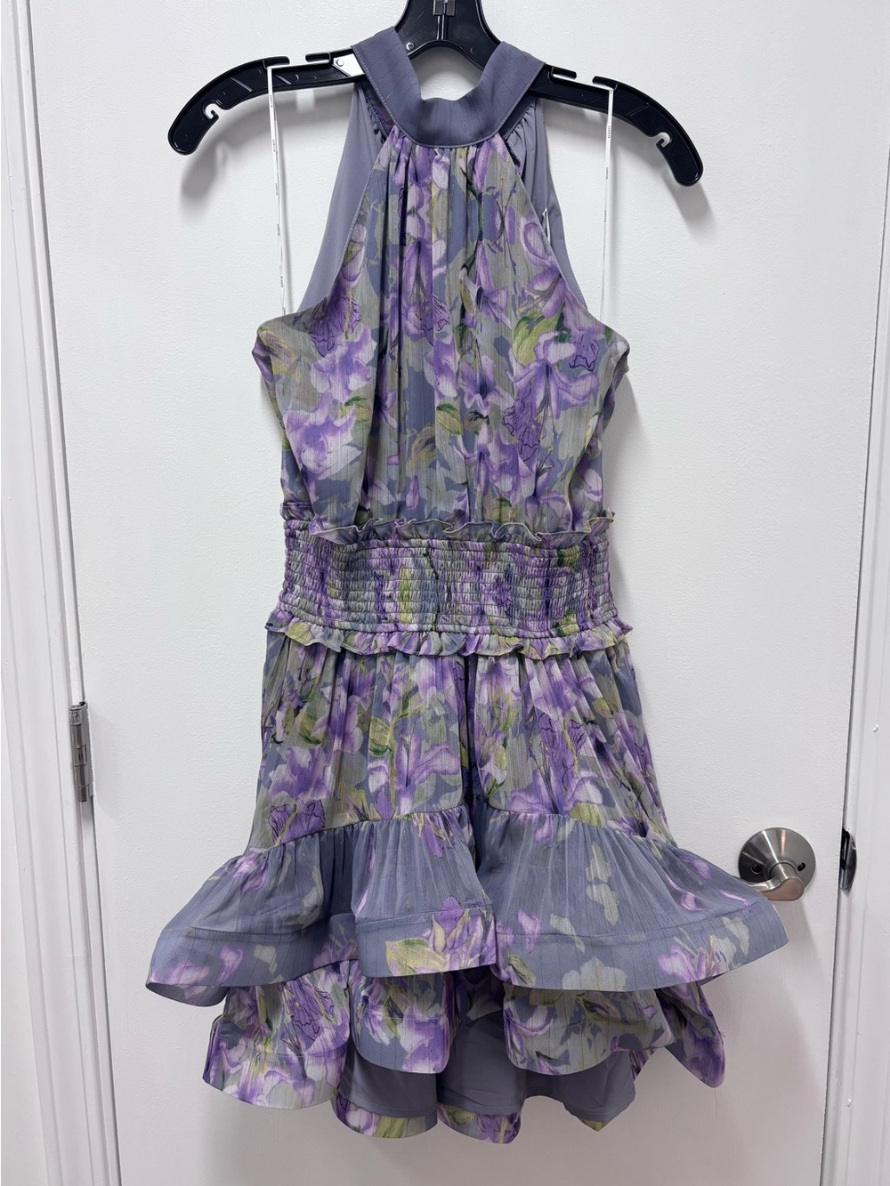 Elliatt Lavender Halter Ruffle Dress